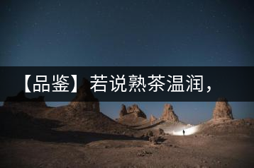 【品鑒】若說熟茶溫潤，怎可少了那玖香？