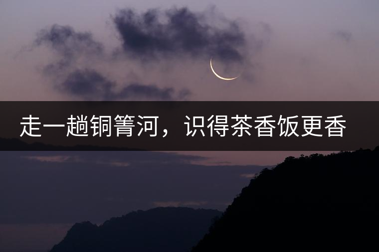 走一趟銅箐河，識得茶香飯更香走一趟銅箐河，識得茶香飯更香