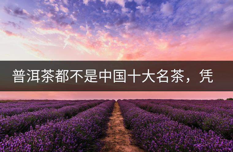普洱茶都不是中國(guó)十大名茶，憑什么還是“可以喝的古董”