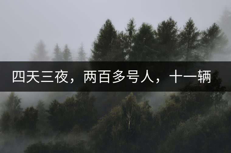 四天三夜，兩百多號人，十一輛中巴車，歲月知味易武茶山行活動