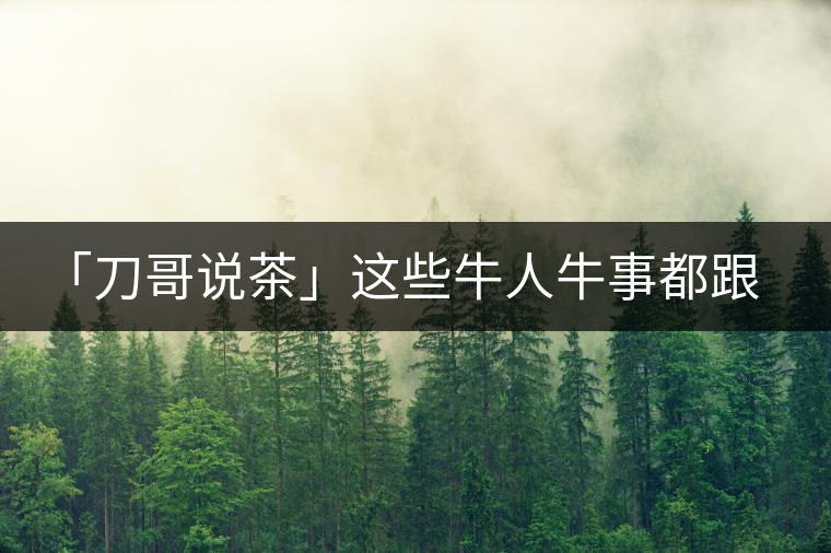 「刀哥說茶」這些牛人牛事都跟云南茶葉有關 「刀哥說茶」這些牛人牛事都跟云南茶葉有關