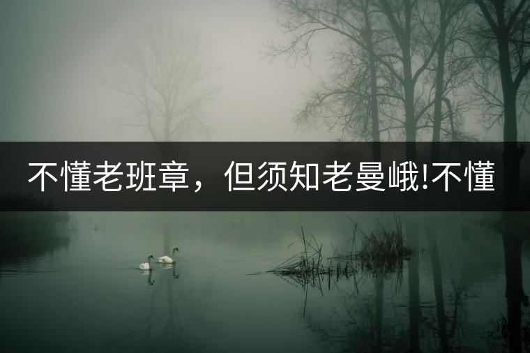 不懂老班章，但須知老曼峨!不懂老班章，但須知老曼峨！