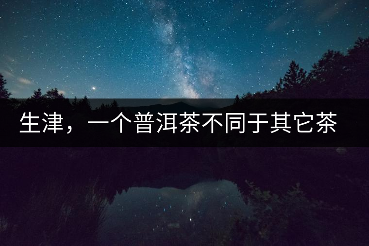 生津，一個普洱茶不同于其它茶類的品鑒指標(biāo)