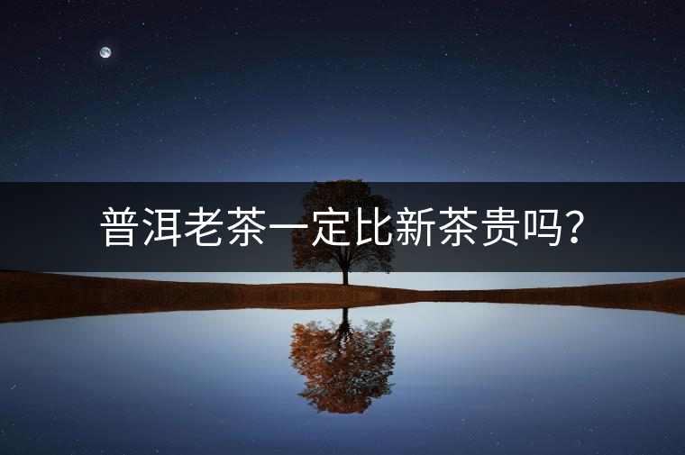 普洱老茶一定比新茶貴嗎？