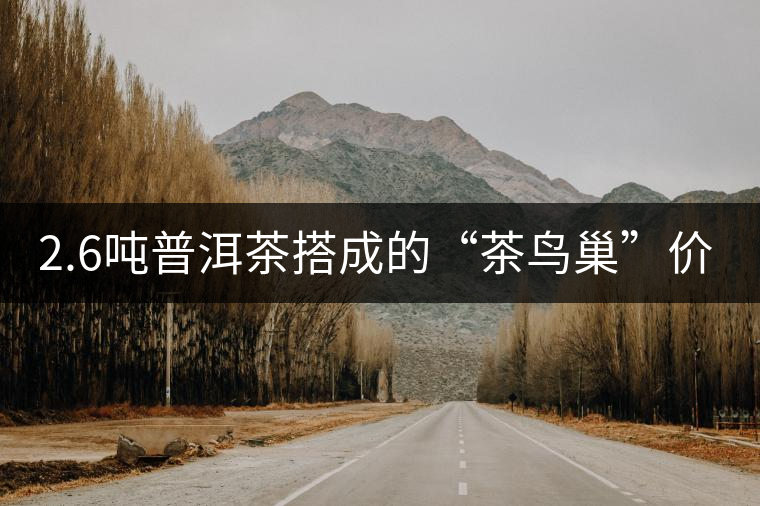 2.6噸普洱茶搭成的“茶鳥(niǎo)巢”價(jià)值280萬(wàn)人民幣 2.6噸普洱茶搭成的“茶鳥(niǎo)巢”價(jià)值280萬(wàn)人民幣