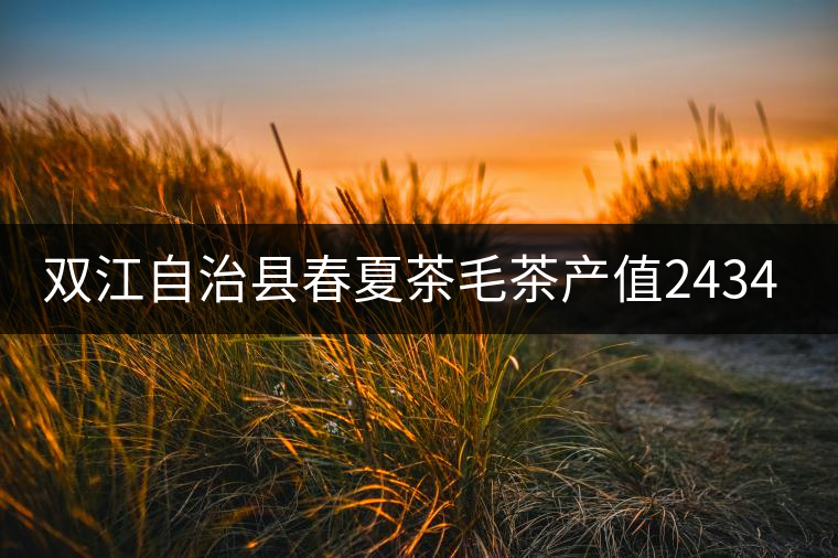 雙江自治縣春夏茶毛茶產(chǎn)值243465.12萬元，平均價穩(wěn)居全市版首