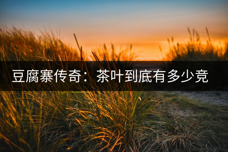 豆腐寨傳奇：茶葉到底有多少競(jìng)爭(zhēng)者？