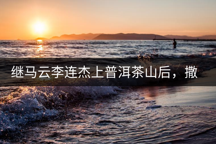 繼馬云李連杰上普洱茶山后，撒貝寧劉愷威也來了