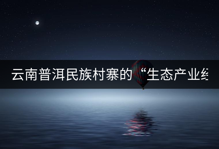 云南普洱民族村寨的“生態(tài)產業(yè)經” 云南普洱民族村寨的“生態(tài)產業(yè)經”
