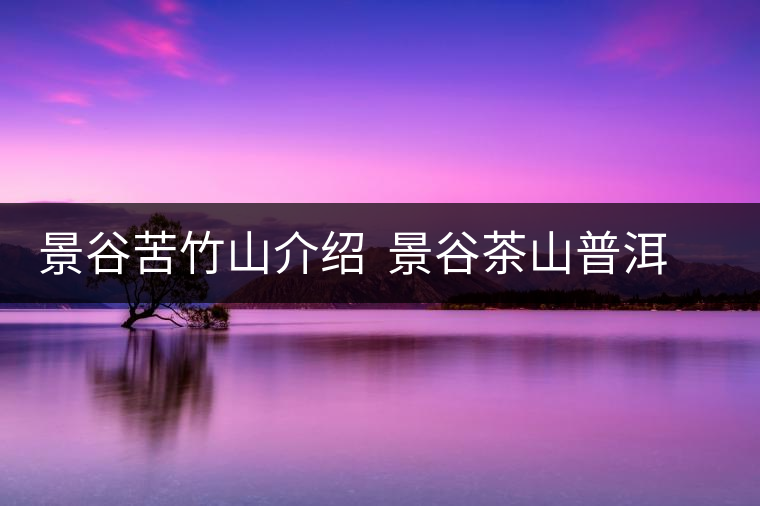 景谷苦竹山介紹  景谷茶山普洱茶特色