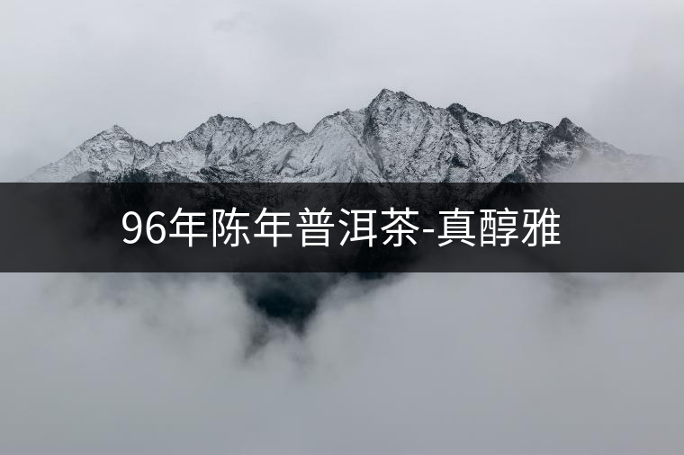 96年陳年普洱茶-真醇雅 96年陳年普洱茶-真醇雅