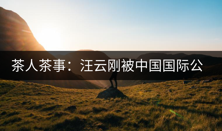 茶人茶事：汪云剛被中國國際公共關系聯(lián)合會聘為專家顧問