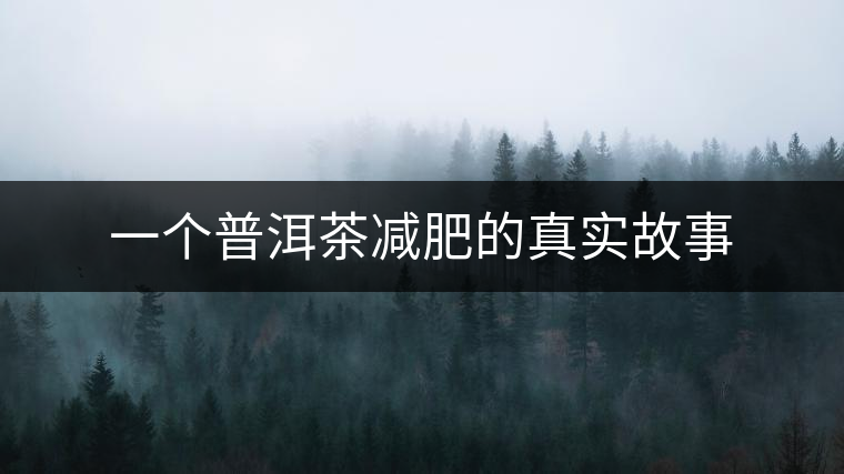 一個(gè)普洱茶減肥的真實(shí)故事 一個(gè)普洱茶減肥的真實(shí)故事