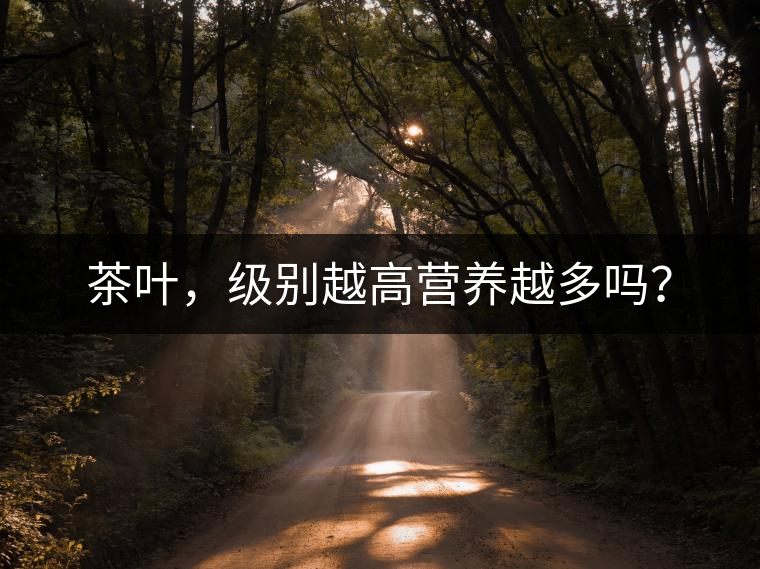 茶葉，級別越高營養(yǎng)越多嗎？