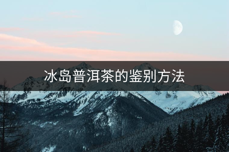 冰島普洱茶的鑒別方法