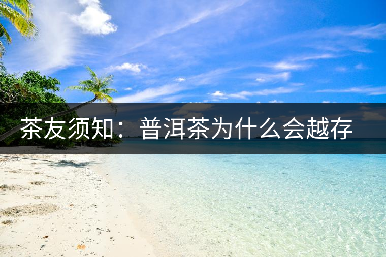 茶友須知：普洱茶為什么會越存越香？