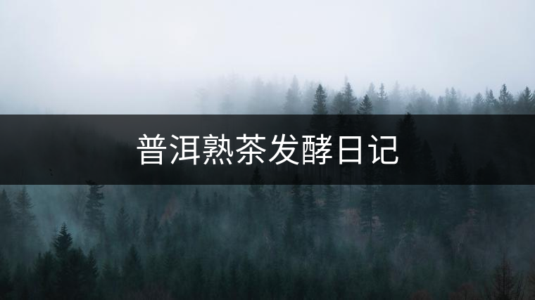 普洱熟茶發(fā)酵日記 普洱熟茶發(fā)酵日記