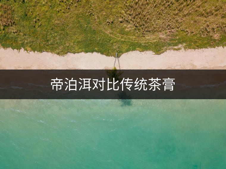 帝泊洱對比傳統(tǒng)茶膏