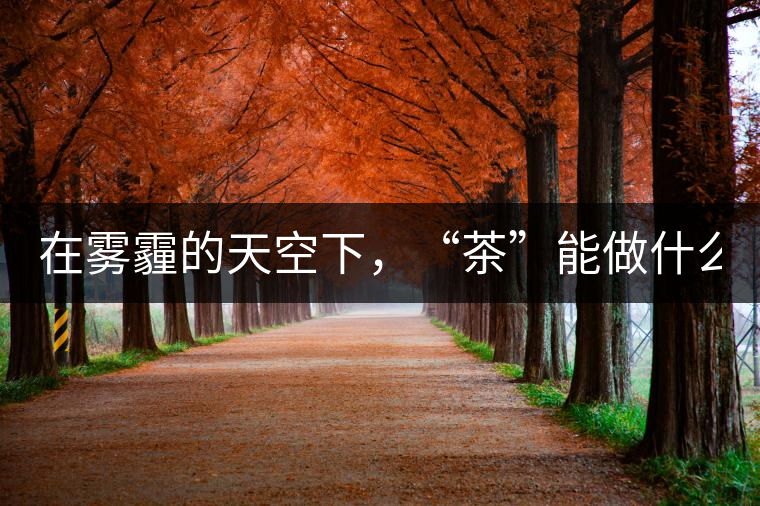 在霧霾的天空下，“茶”能做什么？