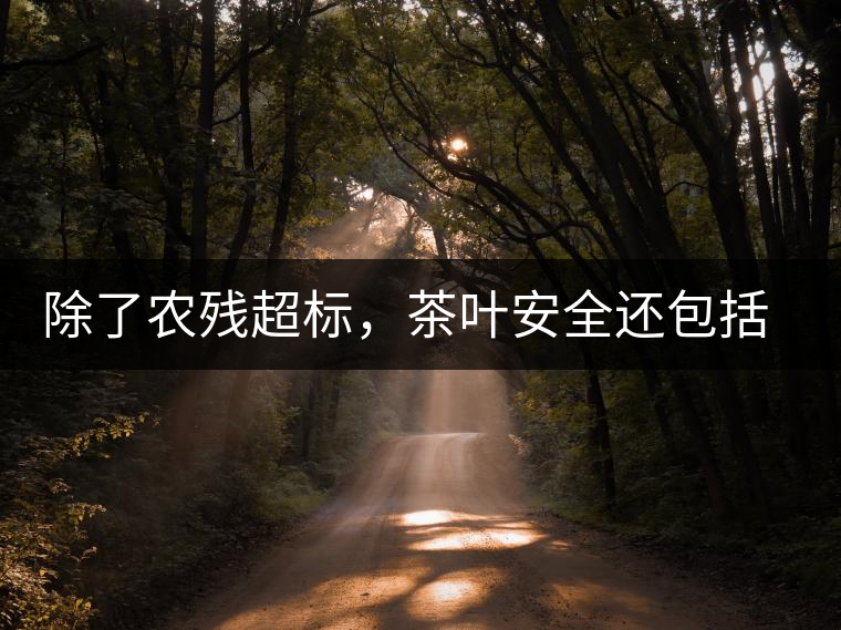 除了農(nóng)殘超標(biāo)，茶葉安全還包括哪些方面？