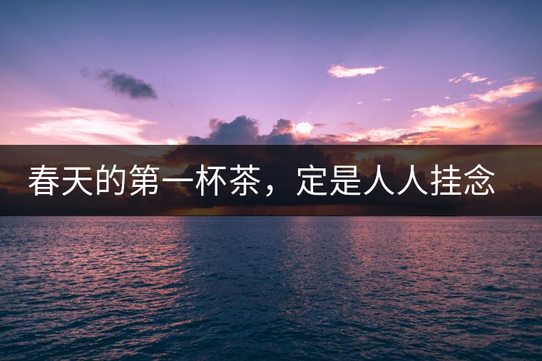 春天的第一杯茶，定是人人掛念的