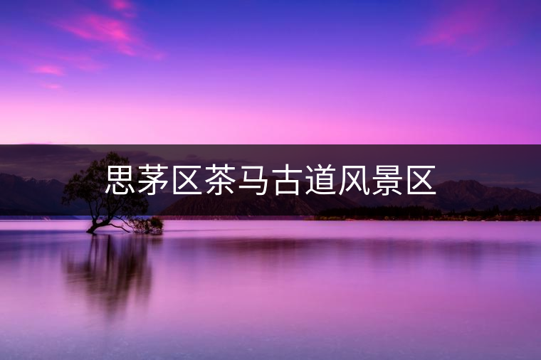 思茅區(qū)茶馬古道風景區(qū) 思茅區(qū)茶馬古道風景區(qū)