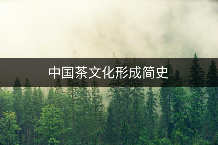 中國茶文化形成簡史 中國茶文化形成簡史