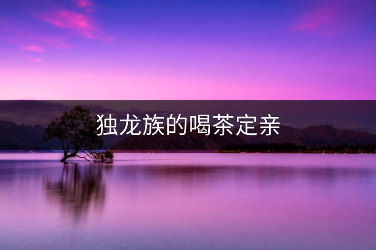 獨龍族的喝茶定親