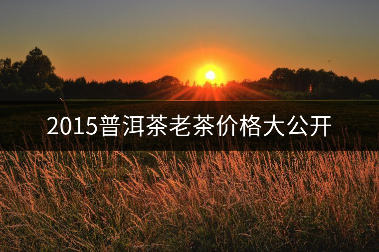 2015普洱茶老茶價(jià)格大公開