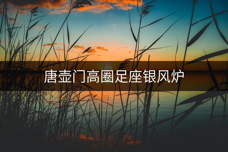 唐壺門(mén)高圈足座銀風(fēng)爐 唐壺門(mén)高圈足座銀風(fēng)爐