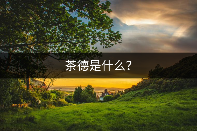 茶德是什么？