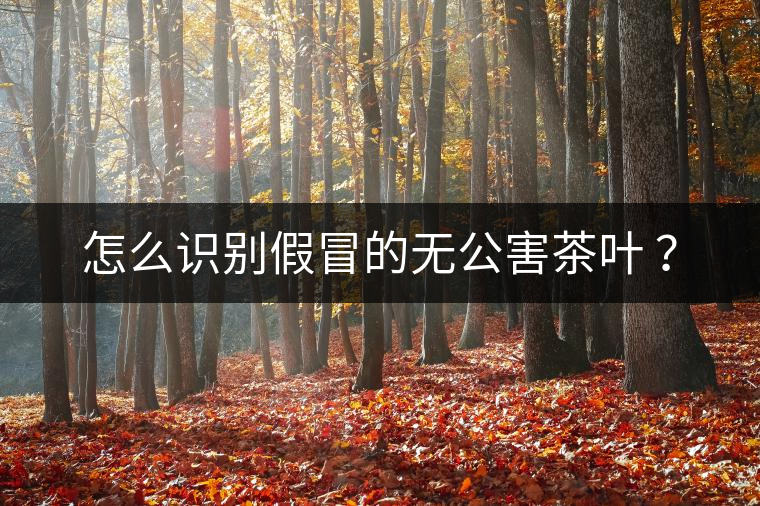 怎么識(shí)別假冒的無公害茶葉 ？