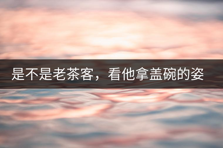 是不是老茶客，看他拿蓋碗的姿勢(shì)就知道