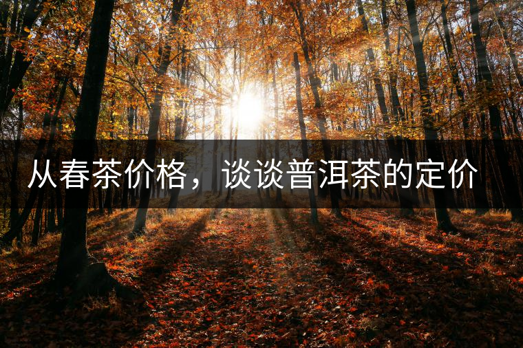 從春茶價格，談?wù)勂斩璧亩▋r權(quán)