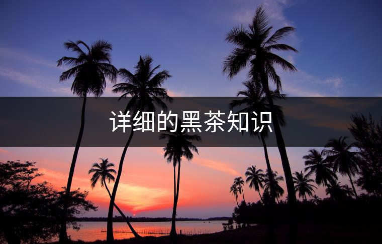詳細(xì)的黑茶知識 詳細(xì)的黑茶知識