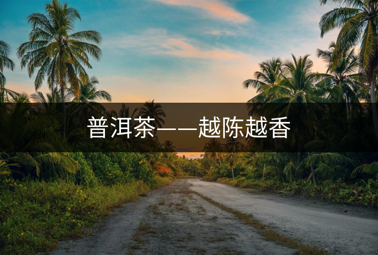 普洱茶——越陳越香