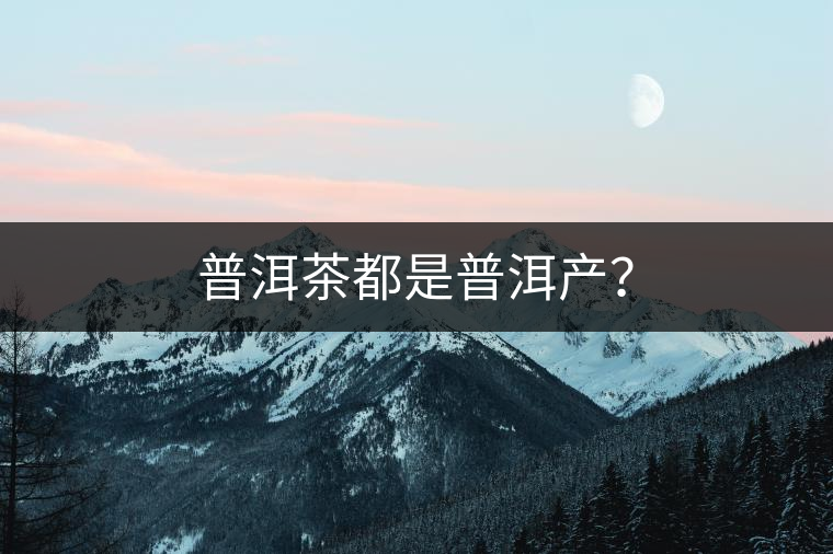 普洱茶都是普洱產(chǎn)？
