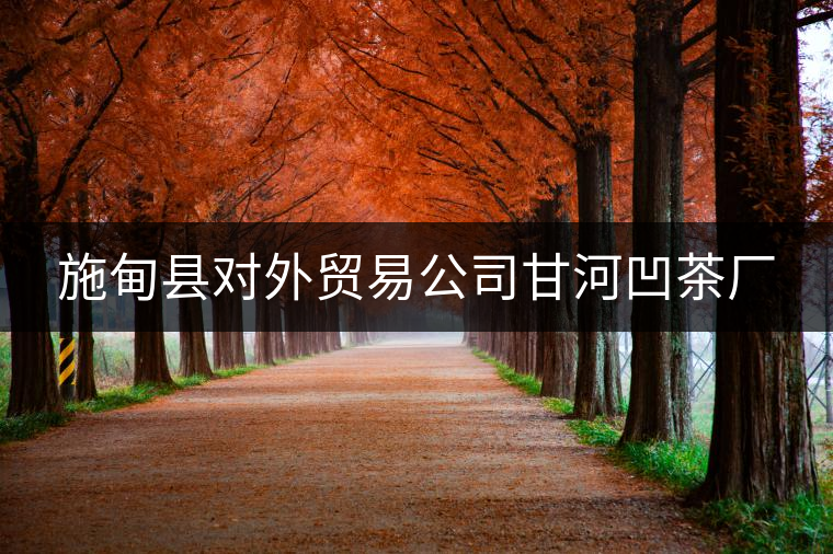 施甸縣對外貿易公司甘河凹茶廠 施甸縣對外貿易公司甘河凹茶廠