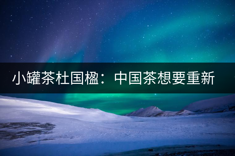 小罐茶杜國(guó)楹：中國(guó)茶想要重新走向世界，就要把用戶體驗(yàn)變簡(jiǎn)單