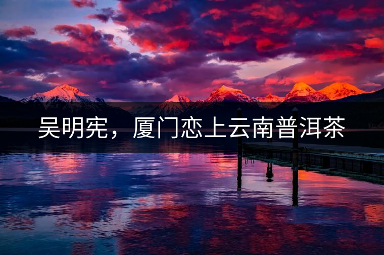 吳明憲，廈門戀上云南普洱茶