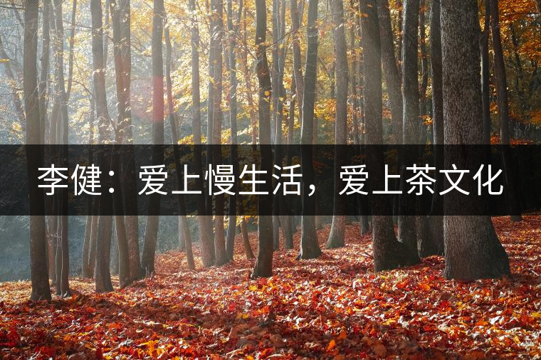李健：愛上慢生活，愛上茶文化