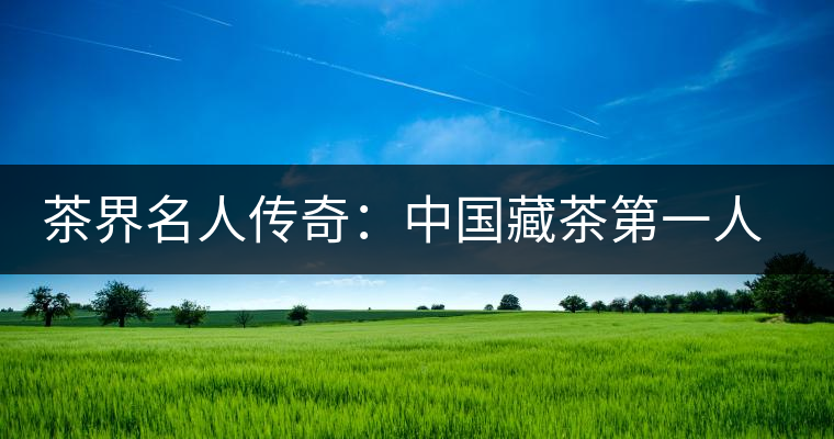 茶界名人傳奇：中國(guó)藏茶第一人蔡金華