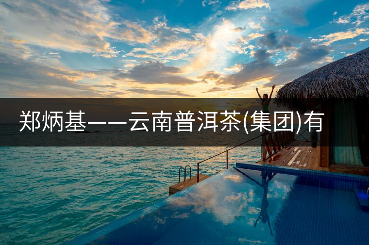 鄭炳基——云南普洱茶(集團)有限公司董事長