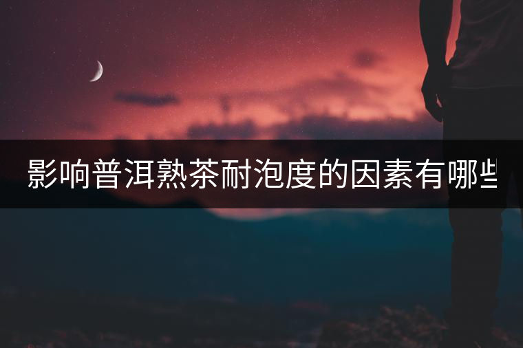 影響普洱熟茶耐泡度的因素有哪些？