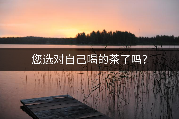 您選對自己喝的茶了嗎？