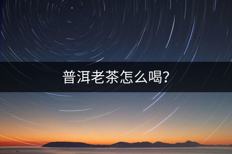 普洱老茶怎么喝？