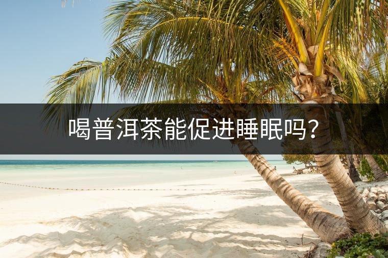 喝普洱茶能促進睡眠嗎？