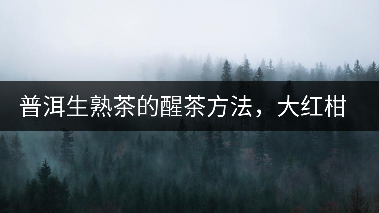 普洱生熟茶的醒茶方法，大紅柑與小青柑對(duì)比