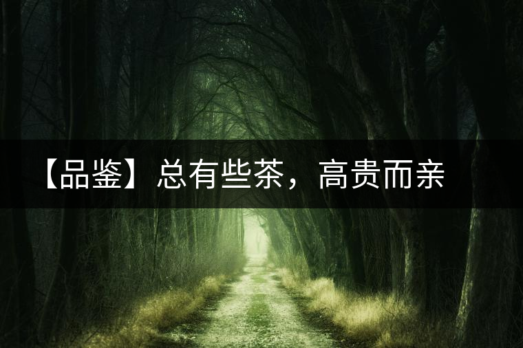 【品鑒】總有些茶，高貴而親切