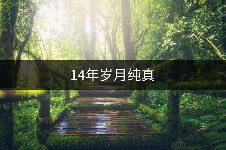 14年歲月純真 14年歲月純真